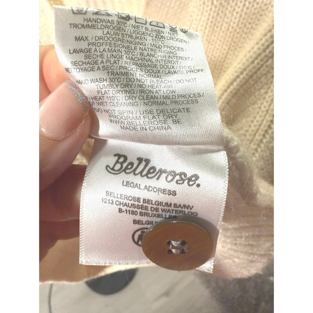 Bellerose Dosany‎ Cardigan loose boxy fit trending luxe Ribbed Knit 0 SM nwot